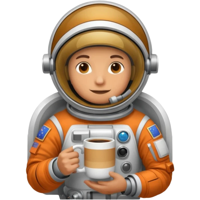 Coffee astronaut emoji