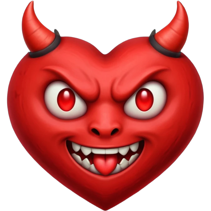 Devil heart emoji
