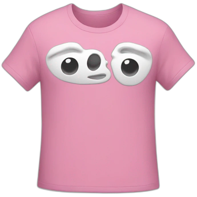 pink tshirt with "WED" written on it emoji