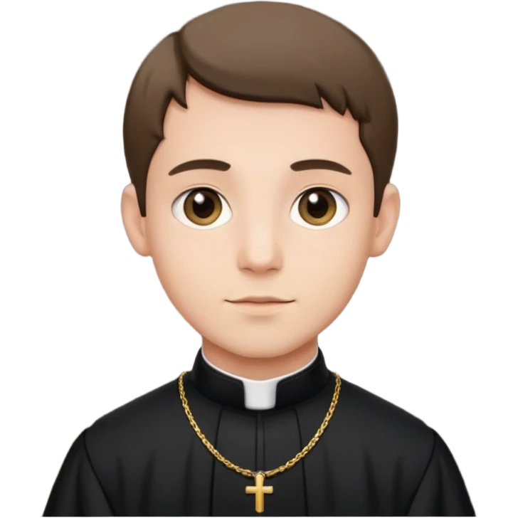 Young priest  emoji