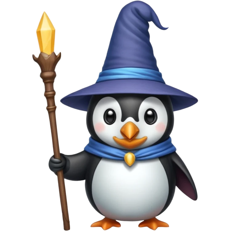 Penguin Wizard emoji