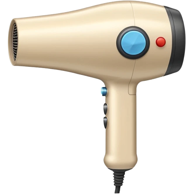 secador de pelo beige emoji