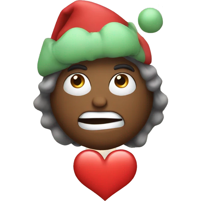 Holiday heart emoji