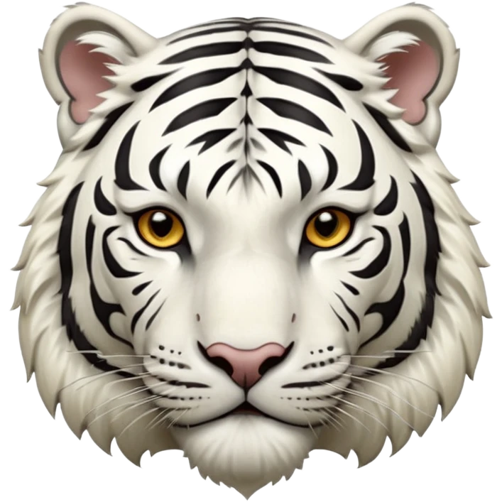 White tiger emoji