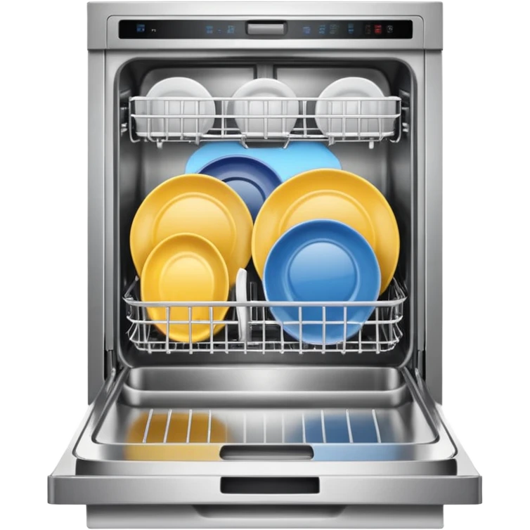 Dishwasher with door half open emoji