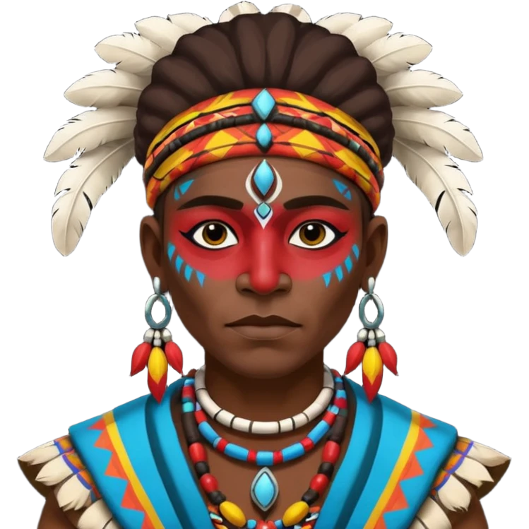 A tribal shaman emoji
