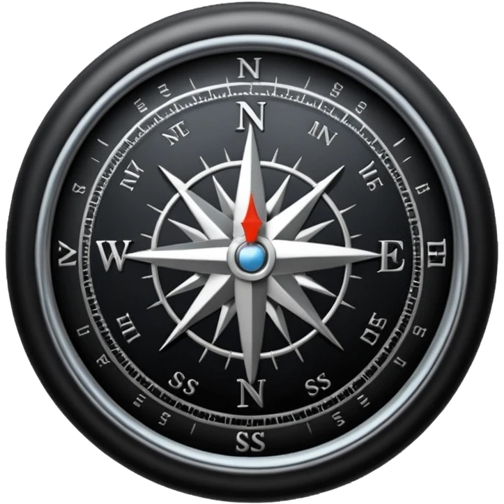 black compass emoji