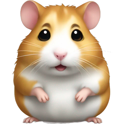 cute and tin hamster emoji