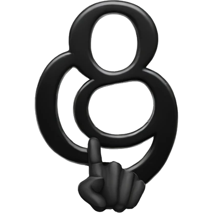 A black panther holding the number 0 in its paws emoji