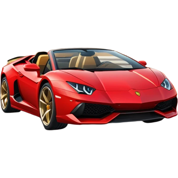 A man driving a Lamborghini  emoji