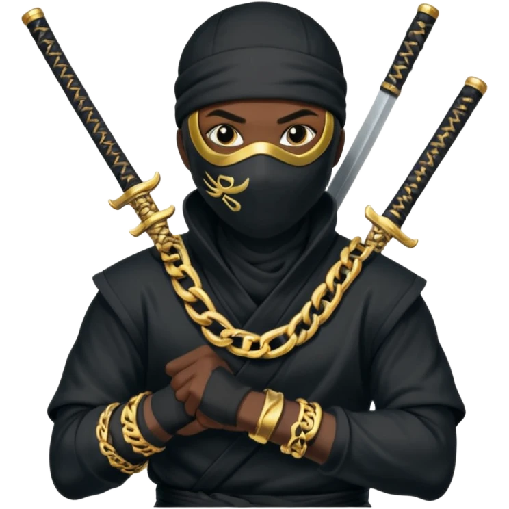 Una persona así Ninja pero que esté así como mala pero que sea mala y ya rapera O sea que allá que la foto digo que el emoji sea un Ninja Ninja Ninja sosteniendo una arma emoji