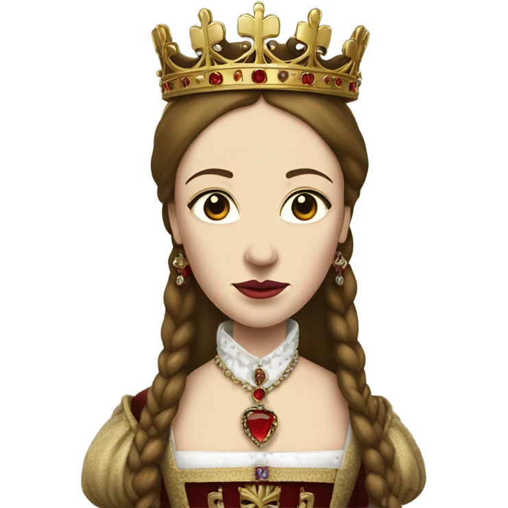Mary Tudor Queen detailed covered Bloody emoji
