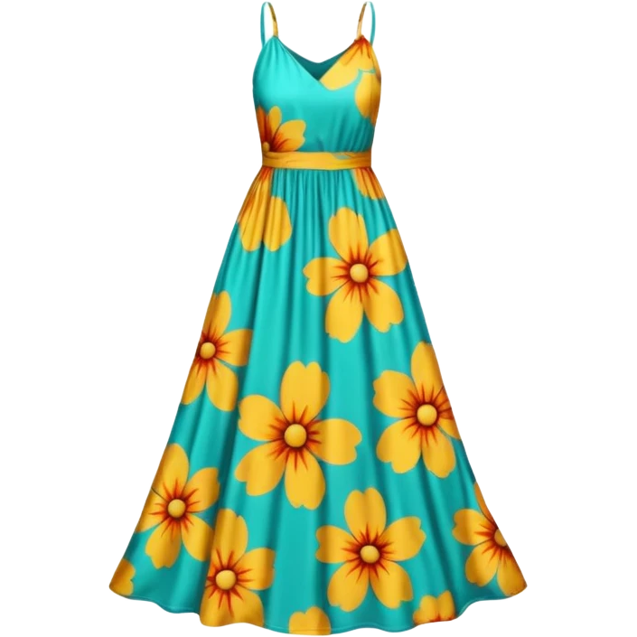 Floral maxi dress  emoji
