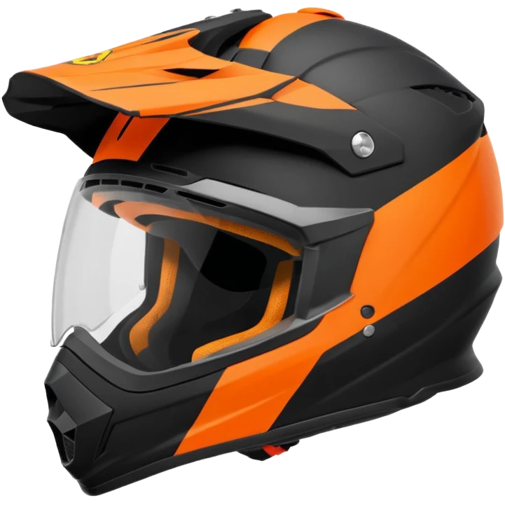 Casque moto cross emoji