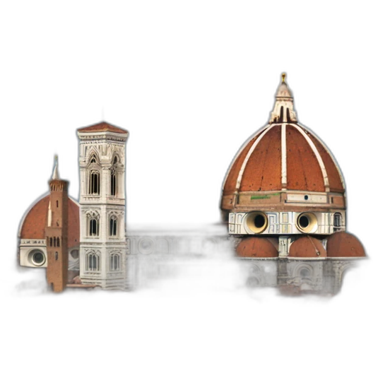 The duomo of Florence from the boboli garden emoji