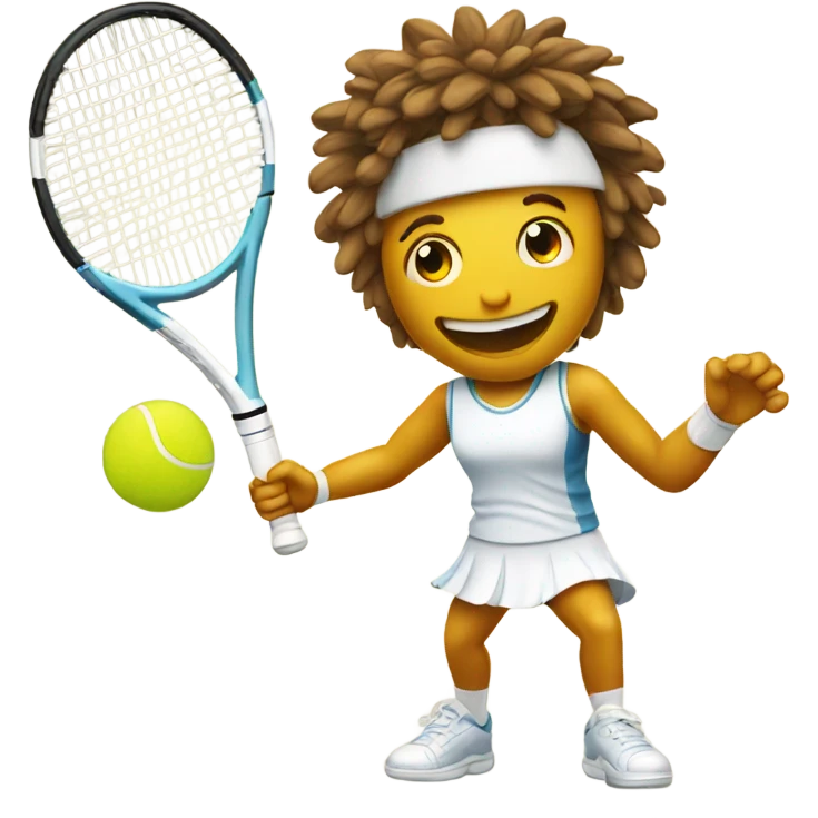 Tennis in sun emoji