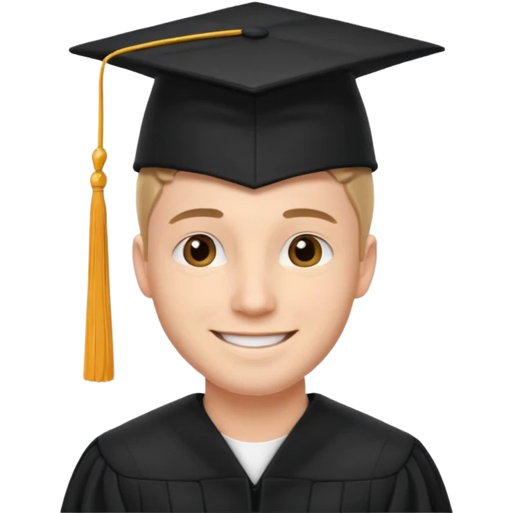 male university graduate emoji