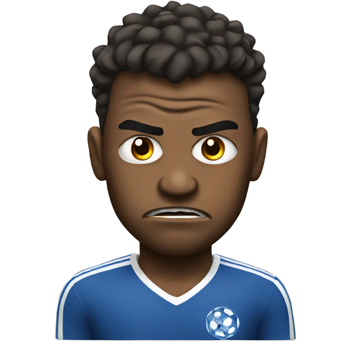 angry footballer emoji