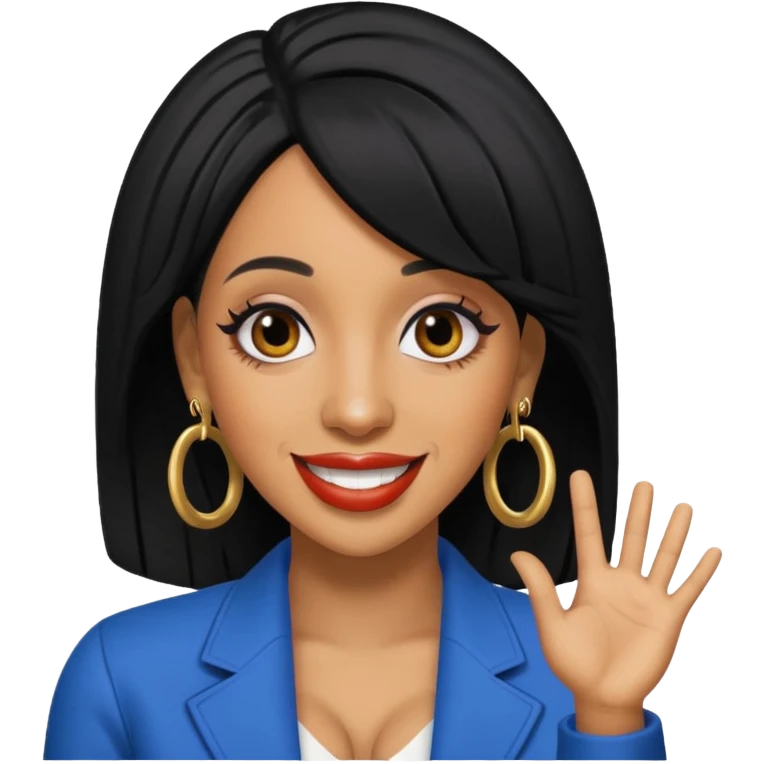 Cardi b black hair  emoji