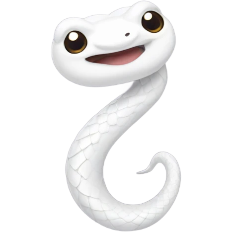 White snake with collar  emoji