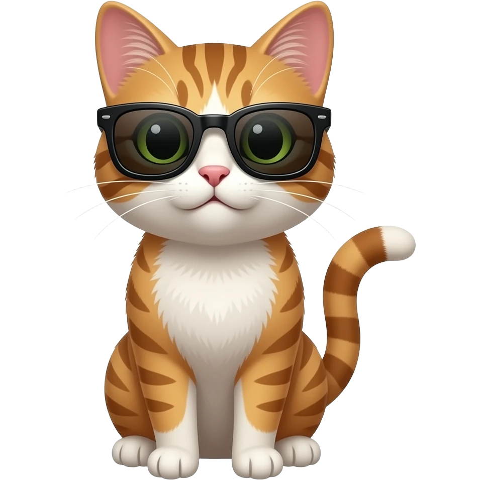 Cat wearing sunglasses emoji