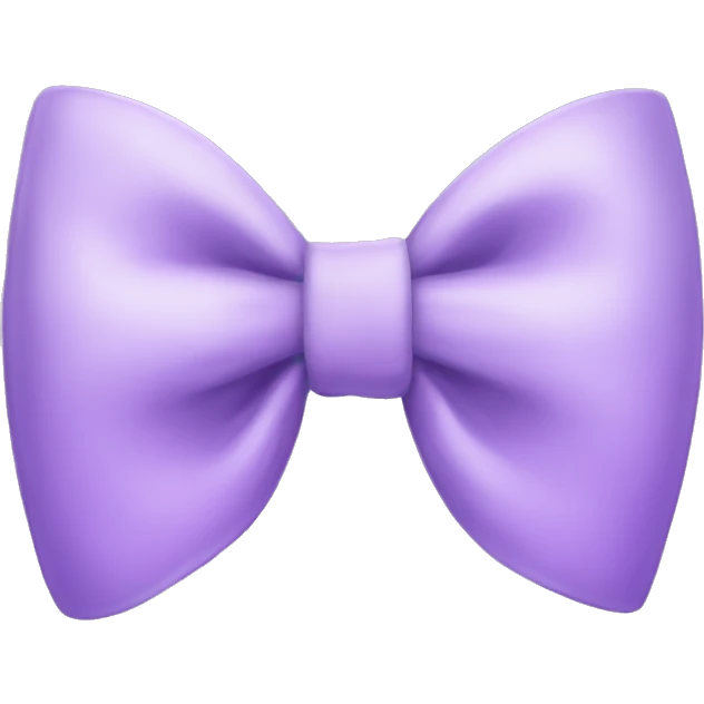 light purple bow emoji
