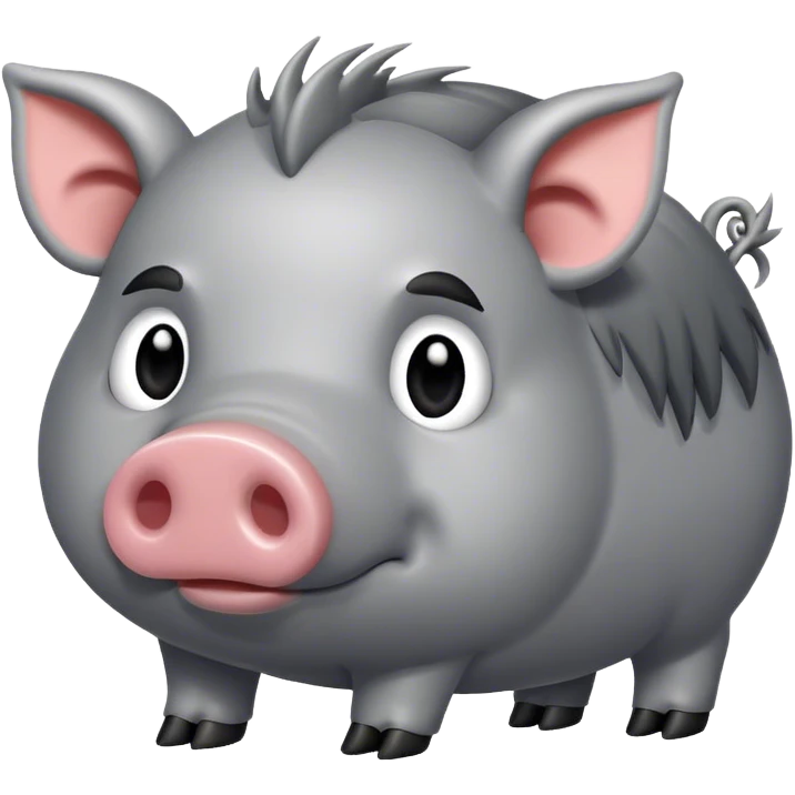 grey hog emoji