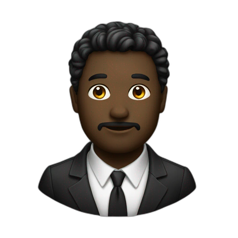 Un noir beau emoji