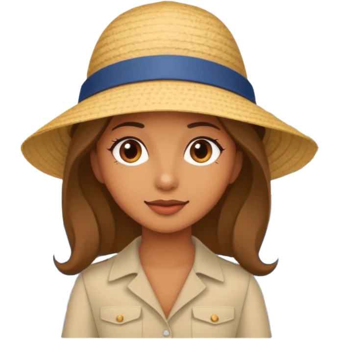 Gabby on a cruise ship emoji