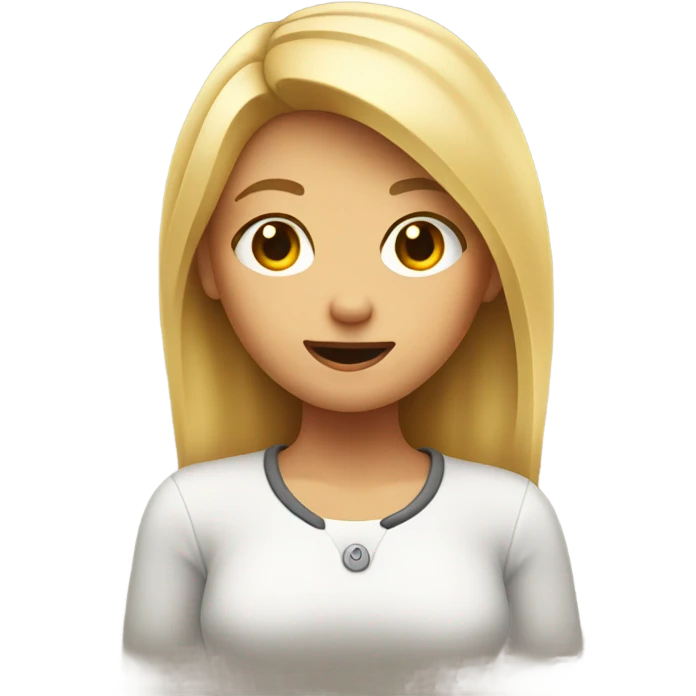 Blonde girl shoulder shrug  emoji