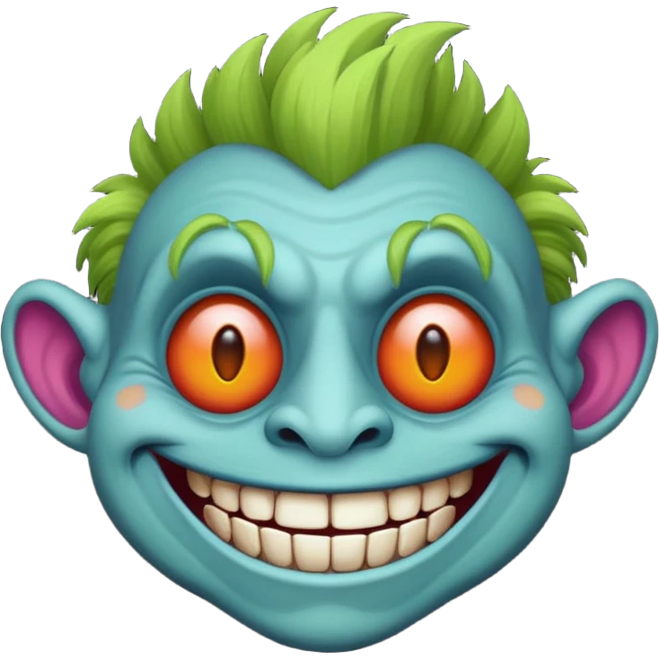 Calavera de troll face emoji