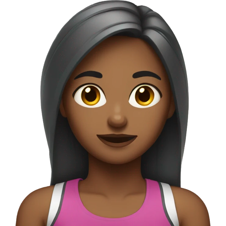 
girl in gym clothes emoji