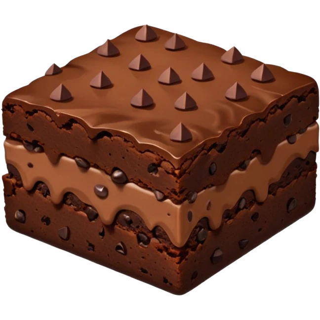 Triple Chocolate Brownie emoji