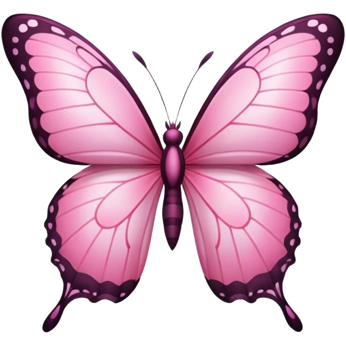 pink butterfly emoji