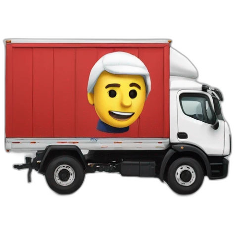 macron sur un camion emoji