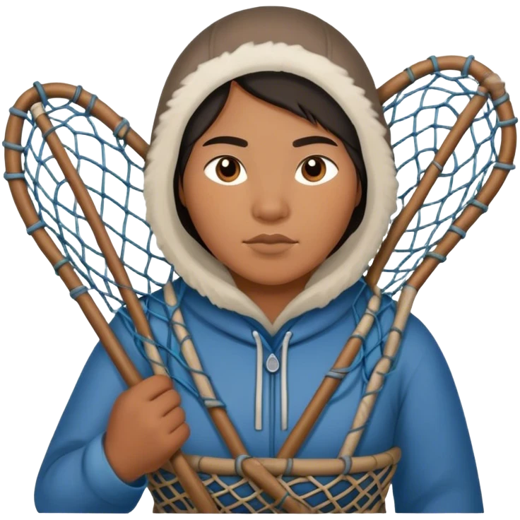 Inuit with nets emoji