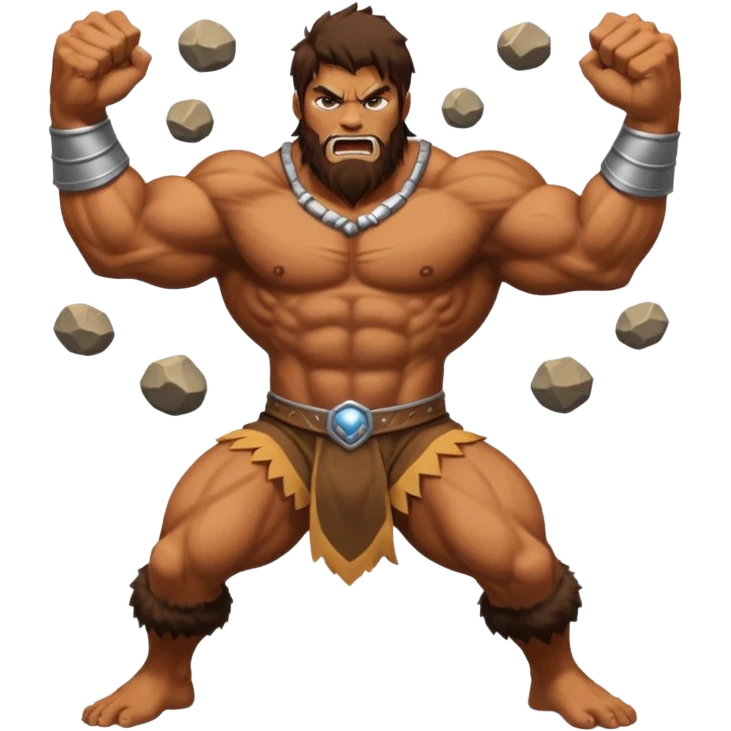 beast titan throwing rocks emoji