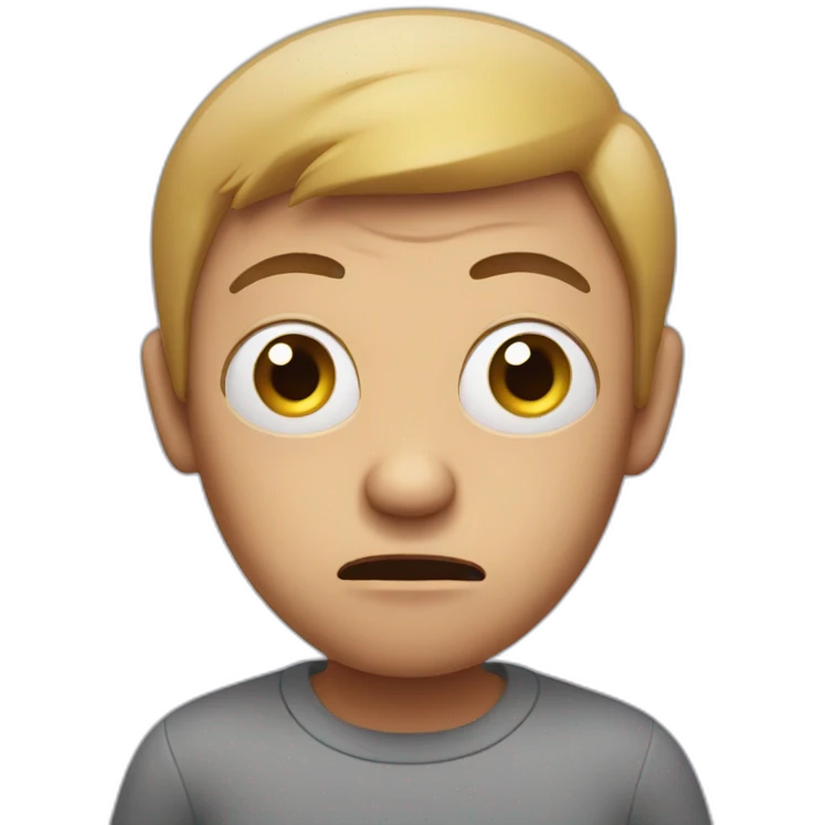 scared man with big eyes emoji