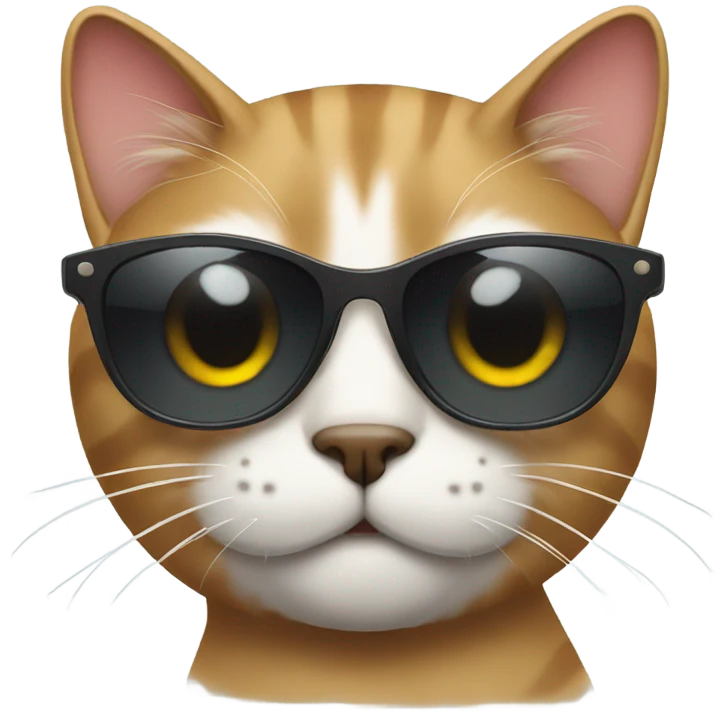 Cat with sunglasses emoji