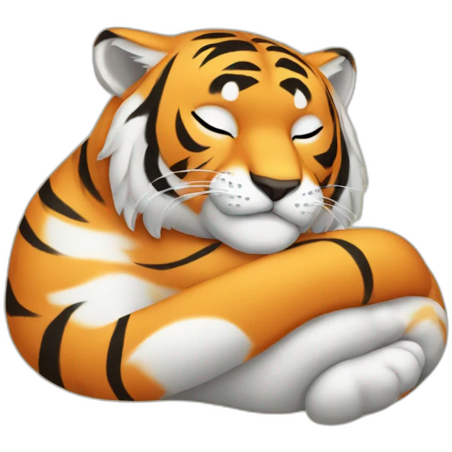Tiger-sleeping emoji