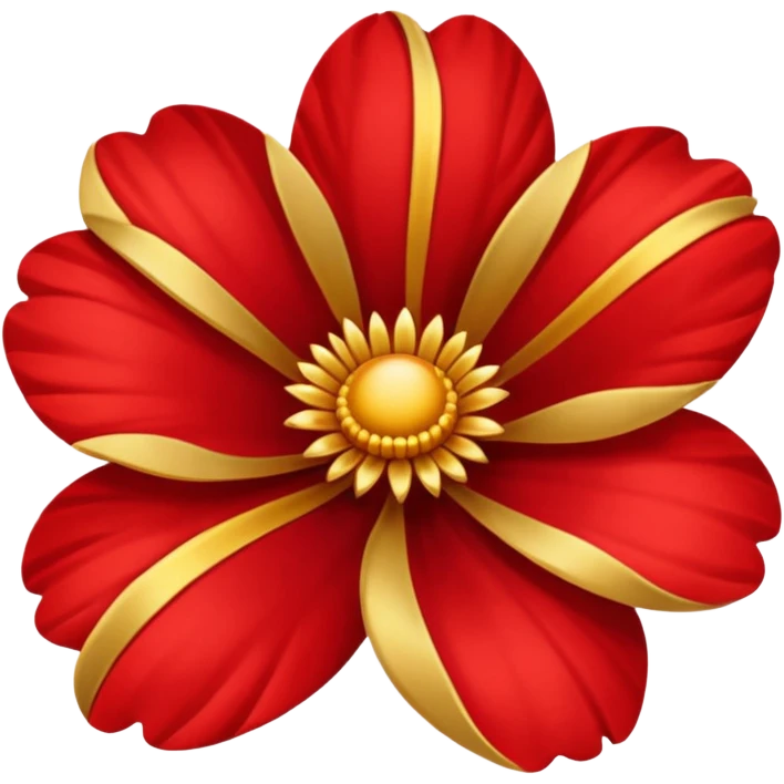 Red gold flover emoji