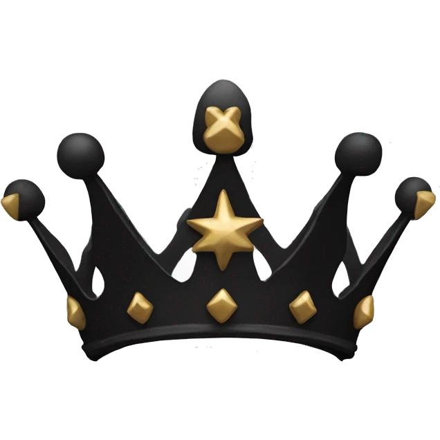 Black crown  emoji