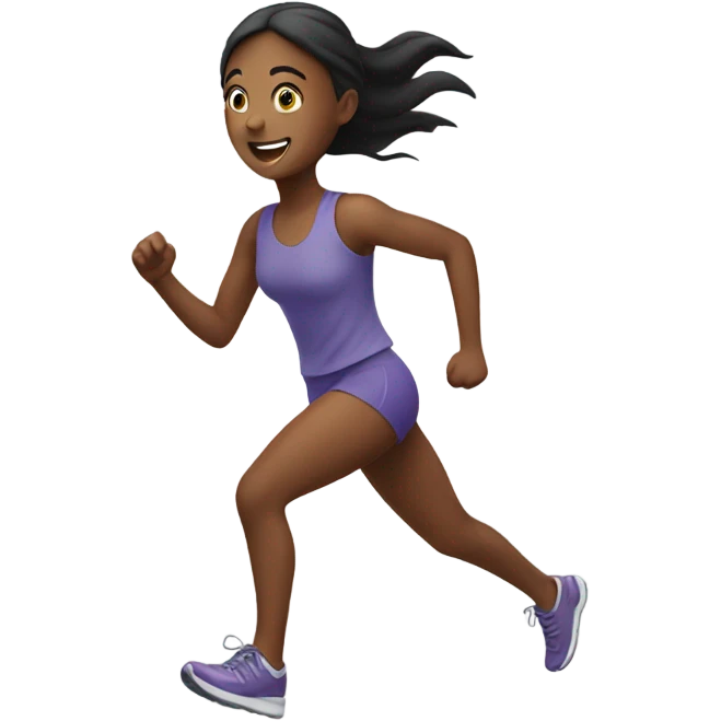 Girl running  emoji