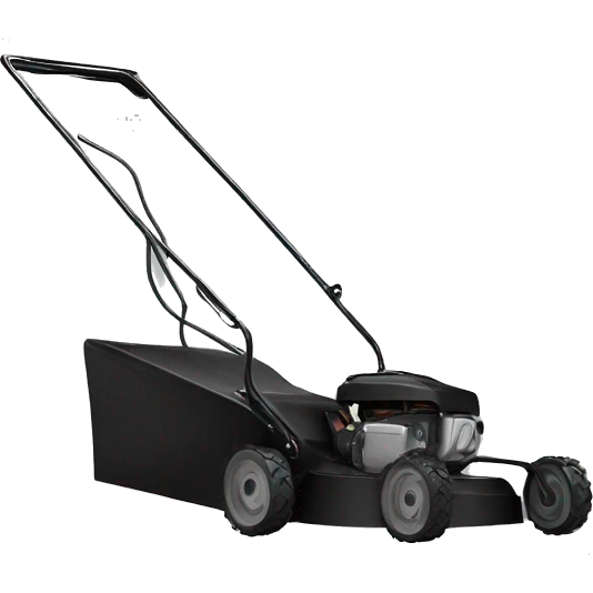 mower color black emoji