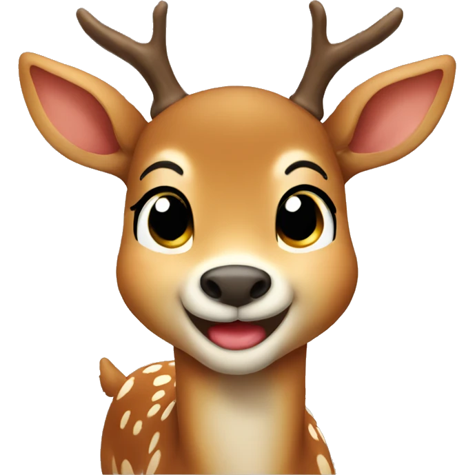 young deer cute laughing emoji emoji