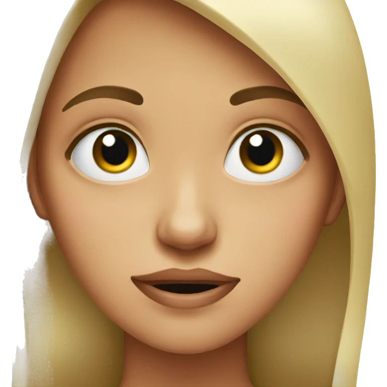 Girl rolling her eyes emoji