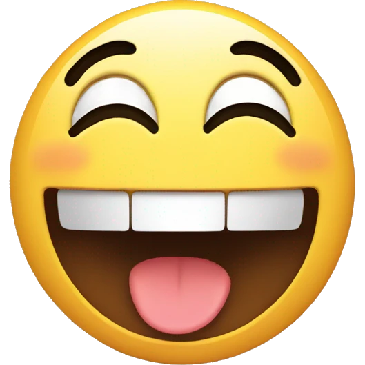 Happy face emoji
