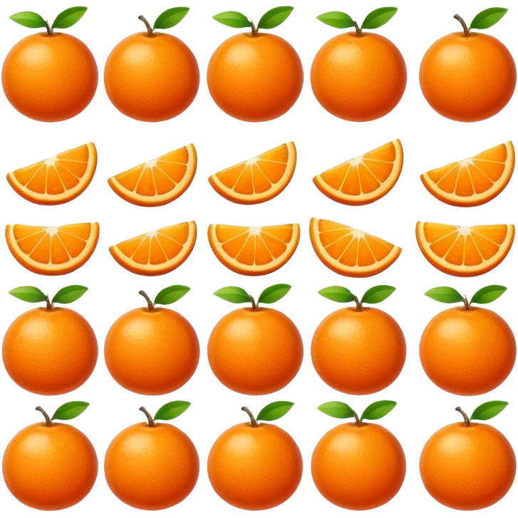 Tangerine emoji