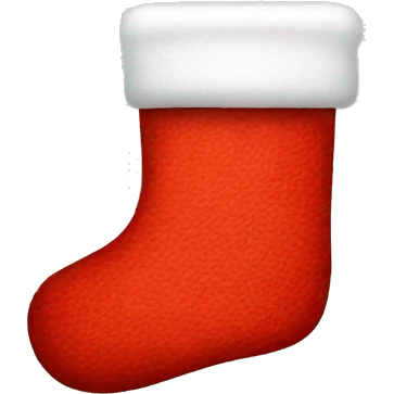 red Christmas stocking emoji