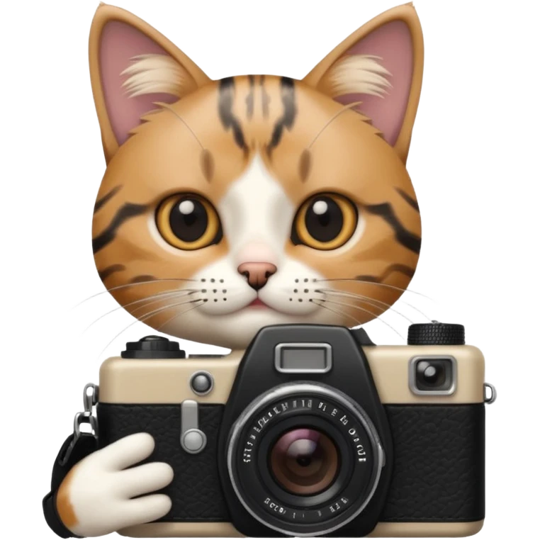 Cat taking a photo emoji